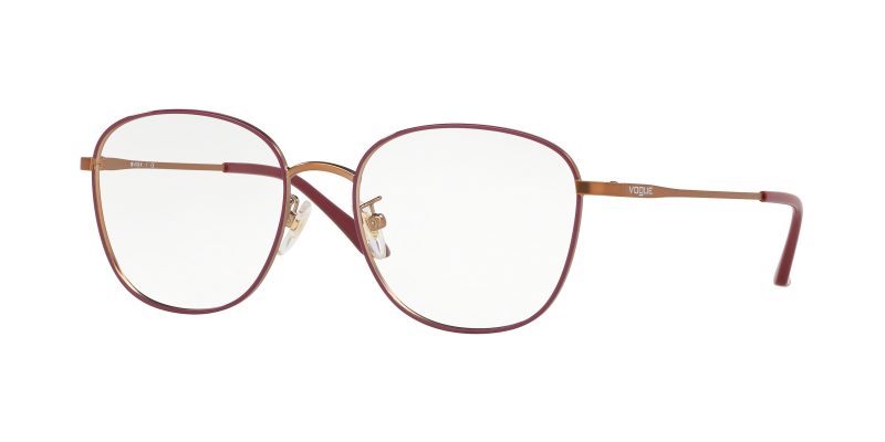 กรอบแว่นสายตา Vogue VO4124D-5089 Top Bordeaux Matte Rose Gold กรอบแว่นสายตา Vogue VO4124D-5089 Top Bordeaux Matte Rose Gold