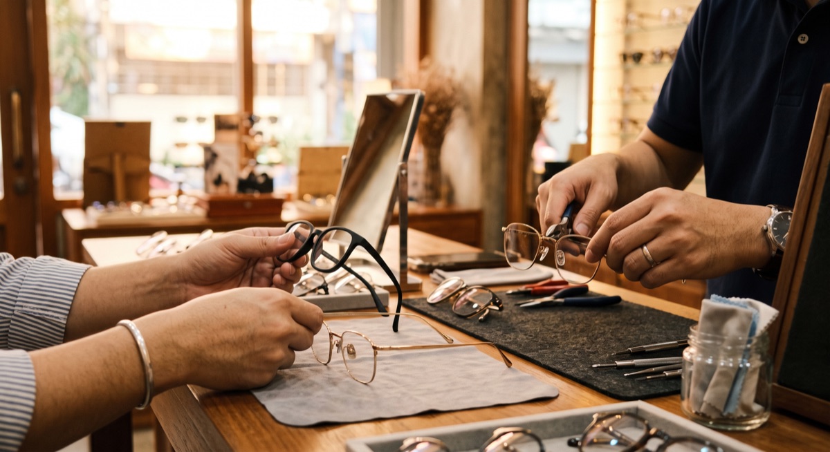 กรอบแว่น TR90 กับ Metal ต่างกันยังไง เลือกให้ตรงหน้าและงาน eyeglasses featured