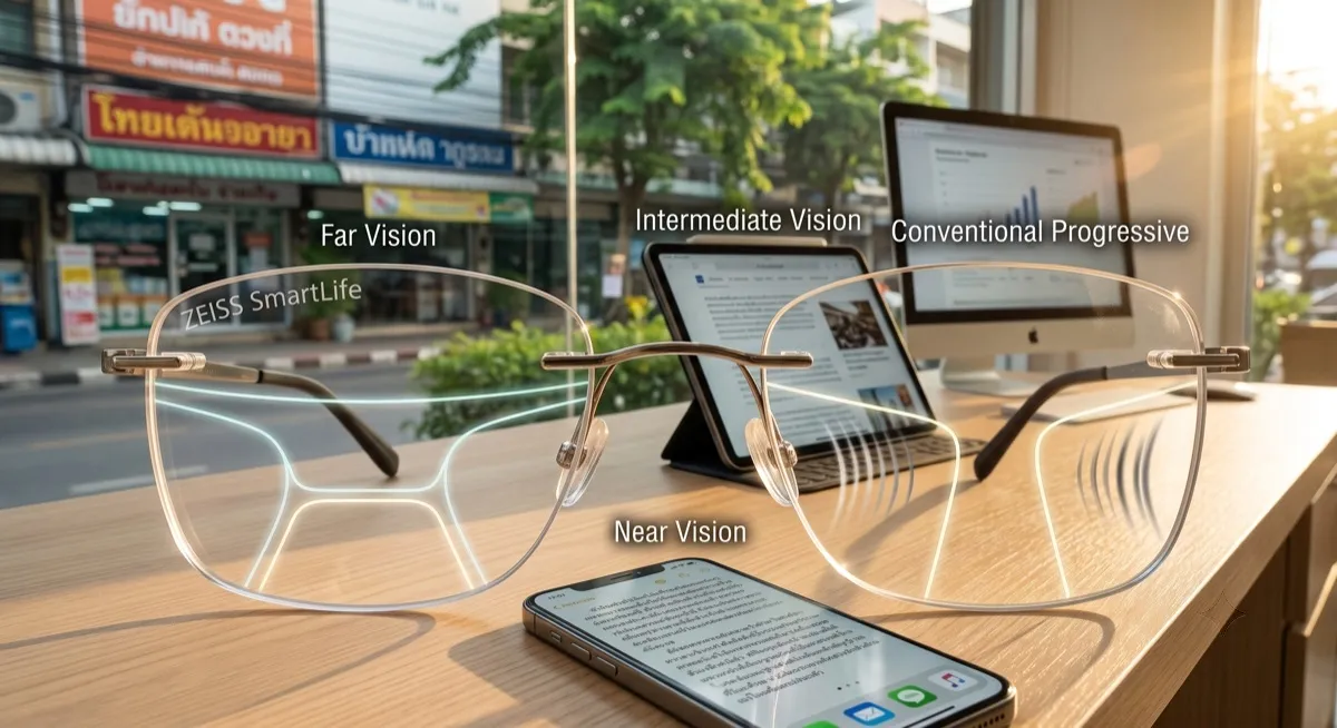 ZEISS SmartLife ต่างจากเลนส์ทั่วไปตรงไหน เลือกยังไงให้เหมาะกับชีวิตจริง zeiss featured clean watermark removed