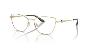 แว่นสายตา Armani Exchange AX1063-6110 มุมเฉียง สีทองอ่อนมันเงา สำหรับผู้หญิง