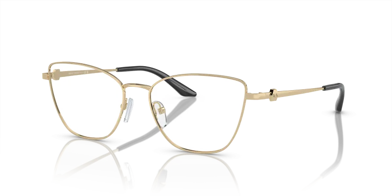 กรอบแว่นสายตา Armani Exchange AX1063-6110 Shiny Pale Gold แว่นสายตา Armani Exchange AX1063-6110 มุมเฉียง สีทองอ่อนมันเงา สำหรับผู้หญิง