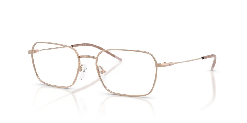 แว่นสายตา Armani Exchange AX1072-6103 มุมเฉียง สีทองชมพูประกาย สำหรับผู้หญิง