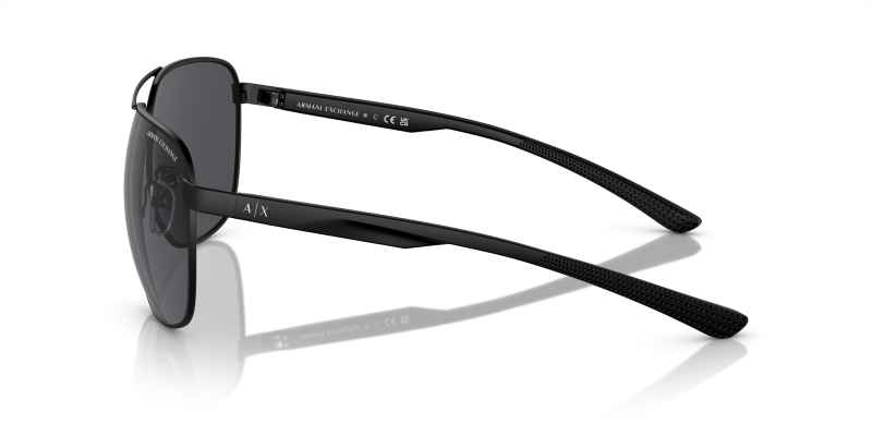 แว่นกันแดด Armani Exchange AX2047S-600087 มุมข้าง ขาแว่นสีดำด้าน
