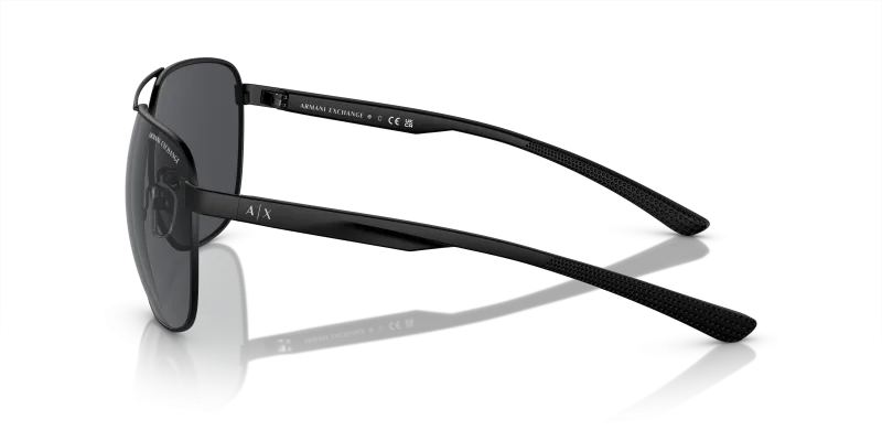 แว่นกันแดด Armani Exchange AX2047S-600087 มุมข้าง ขาแว่นสีดำด้าน