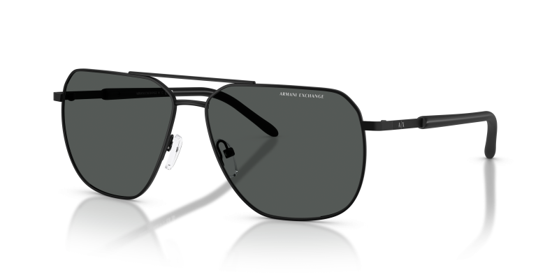แว่นกันแดด Armani Exchange AX2057S-600087 Matte Black Dark Grey แว่นกันแดด Armani Exchange AX2057S-600087 มุมเฉียง สีดำด้าน สำหรับผู้ชาย
