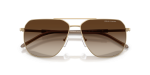 แว่นกันแดด Armani Exchange AX2057S-612113 Matte Pale Gold Brown Gradient แว่นกันแดด Armani Exchange AX2057S-612113 close-up ด้านหน้า