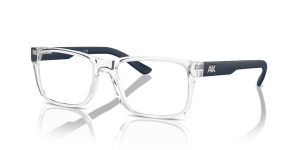 แว่นสายตา Armani Exchange AX3016-8033 มุมเฉียง สีใสประกาย สำหรับผู้ชาย