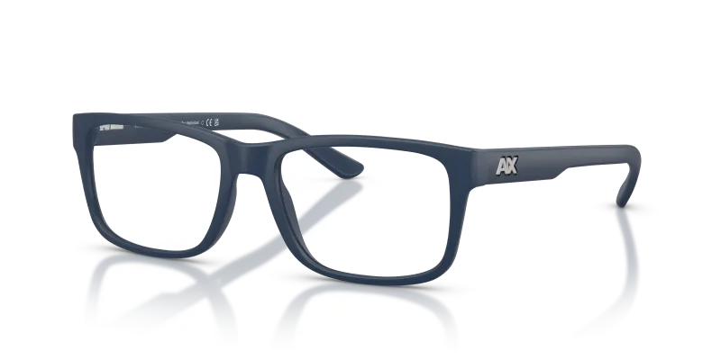 กรอบแว่นสายตา Armani Exchange AX3016-8399 Matte Navy Blue แว่นสายตา Armani Exchange AX3016-8399 มุมเฉียง สีน้ำเงินกรมท่าด้าน สำหรับผู้ชาย