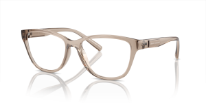 แว่นสายตา Armani Exchange AX3111U-8344 มุมเฉียง สีน้ำตาลโปร่งใสประกาย สำหรับผู้หญิง