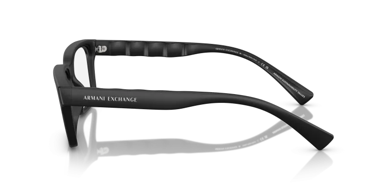 แว่นสายตา Armani Exchange AX3116F-8078 มุมข้าง ขาแว่นสีดำด้าน