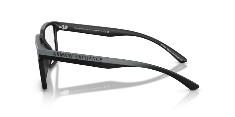 แว่นสายตา Armani Exchange AX3129U-8388 มุมข้าง ขาแว่นไล่ระดับสีเทาด้าน