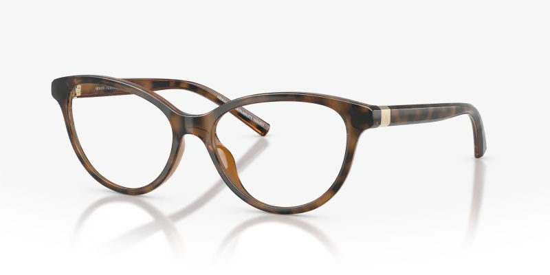 กรอบแว่นสายตา Armani Exchange AX3138U-8213 Dark Havana แว่นสายตา Armani Exchange AX3138U-8213 มุมเฉียง สีฮาวานาเข้ม สำหรับผู้หญิง