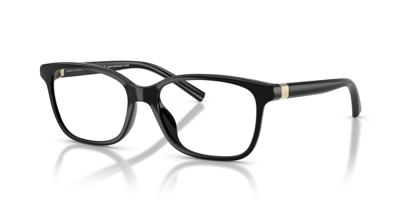 กรอบแว่นสายตา Armani Exchange AX3139U-8158 Shiny Black แว่นสายตา Armani Exchange AX3139U-8158 มุมเฉียง สีดำประกาย สำหรับผู้หญิง