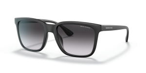 แว่นกันแดด Armani Exchange AX4112SU-80788G มุมเฉียง สีดำด้าน สำหรับผู้ชาย