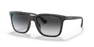 แว่นกันแดด Armani Exchange AX4112SU-80788G มุมเฉียง สีดำด้าน สำหรับผู้ชาย