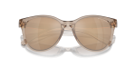 แว่นกันแดด Armani Exchange AX4144SU-83447P Shiny Transparent Brown Brown Mirror Gold แว่นกันแดด Armani Exchange AX4144SU-83447P close-up ด้านหน้า