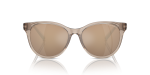 แว่นกันแดด Armani Exchange AX4144SU-83447P Shiny Transparent Brown Brown Mirror Gold แว่นกันแดด Armani Exchange AX4144SU-83447P ด้านหน้า