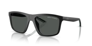 แว่นกันแดด Armani Exchange AX4149SU-805887 มุมเฉียง สีดำด้าน สำหรับผู้ชาย