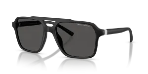 แว่นกันแดด Armani Exchange AX4166SU-807887 มุมเฉียง สีดำด้าน สำหรับผู้ชาย