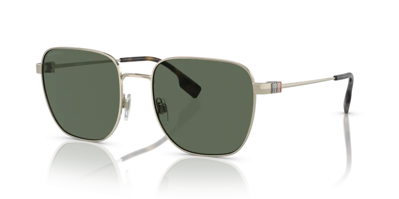 แว่นกันแดด Burberry BE3142-110971 มุมเฉียง สีทองอ่อน สำหรับผู้ชาย