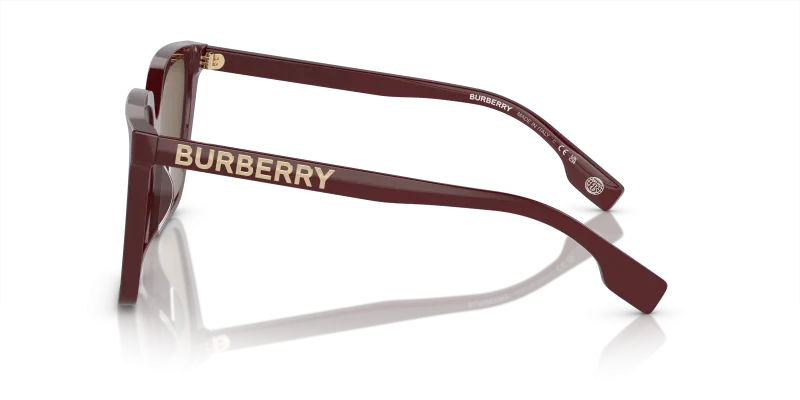 แว่นกันแดด Burberry BE4411D-402273 มุมข้าง ขาแว่นสีบอร์โด