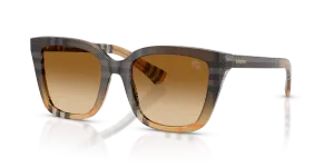 แว่นกันแดด Burberry BE4487F-420213 มุมเฉียง สี Check Gradient Sand สำหรับผู้หญิง