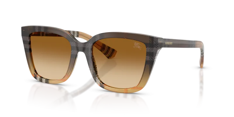 แว่นกันแดด Burberry BE4487F-420213 มุมเฉียง สี Check Gradient Sand สำหรับผู้หญิง