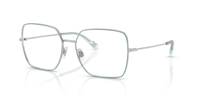 แว่นสายตา Dolce & Gabbana DG1323-1325 มุมเฉียง สีเงิน/ฟ้า สำหรับผู้หญิง