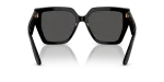 แว่นกันแดด Dolce & Gabbana DG4438F-501/87 Black Dark Grey แว่นกันแดด Dolce & Gabbana DG4438F-501/87 ขาแว่นด้านใน