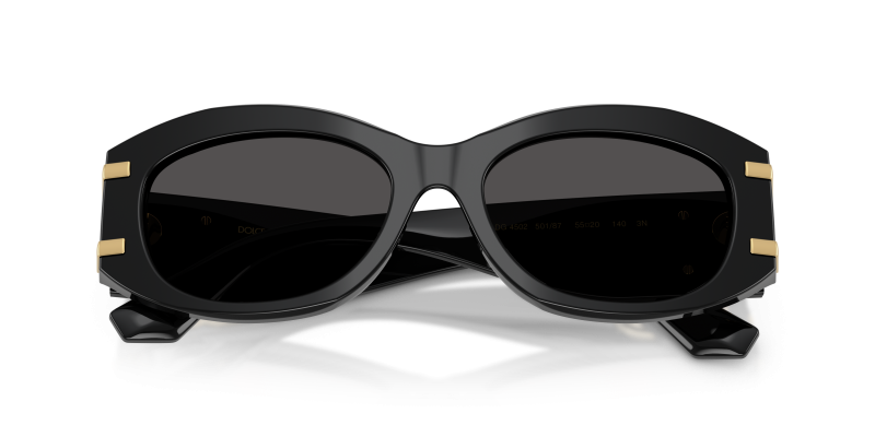 แว่นกันแดด Dolce & Gabbana DG4502-501/87 close-up ด้านหน้า
