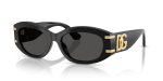 แว่นกันแดด Dolce & Gabbana DG4502-501/87 Black Dark Grey แว่นกันแดด Dolce & Gabbana DG4502-501/87 มุมเฉียง สีดำ สำหรับผู้หญิง