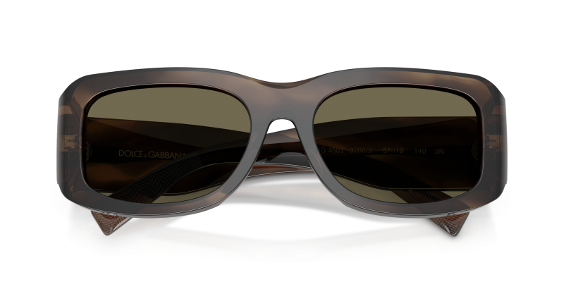 แว่นกันแดด Dolce & Gabbana DG4503-3200/3 close-up ด้านหน้า