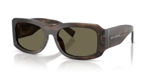 แว่นกันแดด Dolce & Gabbana DG4503-3200/3 มุมเฉียง สีบุหรี่แถบ สำหรับผู้ชาย