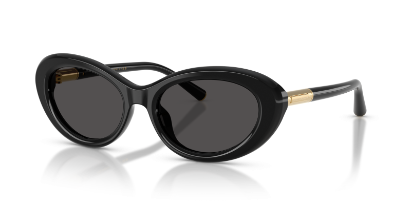 แว่นกันแดด Dolce & Gabbana DG4519-501/87 Black Dark Grey แว่นกันแดด Dolce & Gabbana DG4519-501/87 มุมเฉียง สีดำ สำหรับผู้หญิง