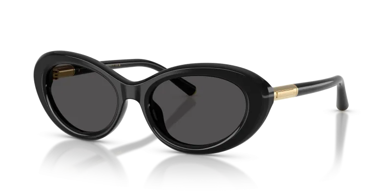 แว่นกันแดด Dolce & Gabbana DG4519-501/87 Black Dark Grey แว่นกันแดด Dolce & Gabbana DG4519-501/87 มุมเฉียง สีดำ สำหรับผู้หญิง