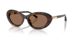 แว่นกันแดด Dolce & Gabbana DG4519-502/73 มุมเฉียง สีฮาวานา สำหรับผู้หญิง