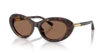 แว่นกันแดด Dolce & Gabbana DG4519-502/73 มุมเฉียง สีฮาวานา สำหรับผู้หญิง