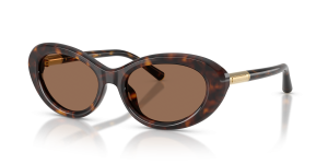 แว่นกันแดด Dolce & Gabbana DG4519-502/73 มุมเฉียง สีฮาวานา สำหรับผู้หญิง