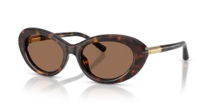 แว่นกันแดด Dolce & Gabbana DG4519-502/73 มุมเฉียง สีฮาวานา สำหรับผู้หญิง