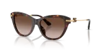แว่นกันแดด Dolce & Gabbana DG4534-502/13 มุมเฉียง สีฮาวานา สำหรับผู้หญิง