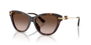 แว่นกันแดด Dolce & Gabbana DG4534-502/13 มุมเฉียง สีฮาวานา สำหรับผู้หญิง