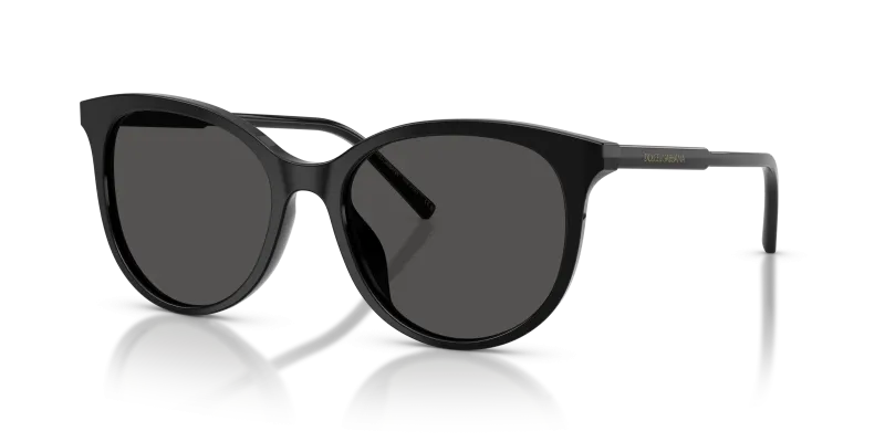 แว่นกันแดด Dolce & Gabbana DG4540-501/87 Black Dark Grey แว่นกันแดด Dolce & Gabbana DG4540-501/87 มุมเฉียง สีดำ สำหรับผู้หญิง