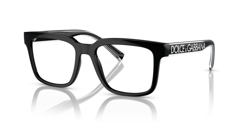 กรอบแว่นสายตา Dolce & Gabbana DG5101-501 Black แว่นสายตา Dolce & Gabbana DG5101-501 มุมเฉียง สีดำ สำหรับผู้ชาย