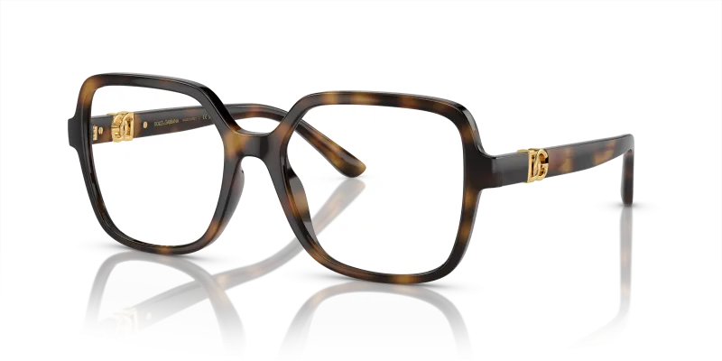 กรอบแว่นสายตา Dolce & Gabbana DG5105U-502 Havana แว่นสายตา Dolce & Gabbana DG5105U-502 มุมเฉียง สีฮาวานา สำหรับผู้หญิง