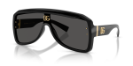 แว่นกันแดด Dolce & Gabbana DG6205-501/87 Black Dark Grey แว่นกันแดด Dolce & Gabbana DG6205-501/87 มุมเฉียง สีดำ สำหรับผู้ใช้ทุกเพศ