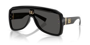 แว่นกันแดด Dolce & Gabbana DG6205-501/87 Black Dark Grey