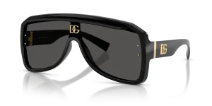 แว่นกันแดด Dolce & Gabbana DG6205-501/87 มุมเฉียง สีดำ สำหรับผู้ใช้ทุกเพศ