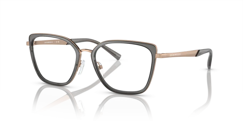 กรอบแว่นสายตา Emporio Armani EA1152-3361 Shiny Rose Gold แว่นสายตา Emporio Armani EA1152-3361 มุมเฉียง สีทองชมพูประกาย สำหรับผู้หญิง