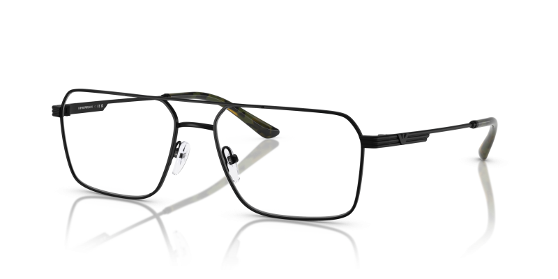 แว่นสายตา Emporio Armani EA1166-3001 มุมเฉียง สีดำด้าน สำหรับผู้ชาย
