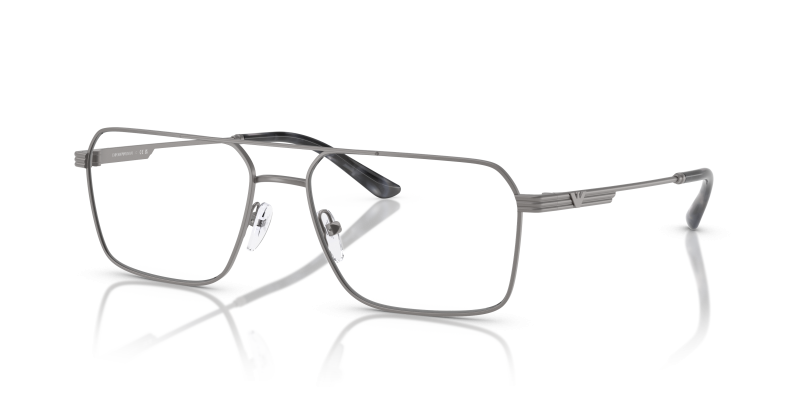 กรอบแว่นสายตา Emporio Armani EA1166-3003 Matte Gunmetal แว่นสายตา Emporio Armani EA1166-3003 มุมเฉียง สีกันเมทัลด้าน สำหรับผู้ชาย
